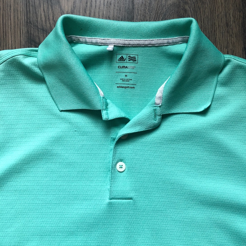 Adidas | Mens Textured ClimaLite Golf Polo sz M